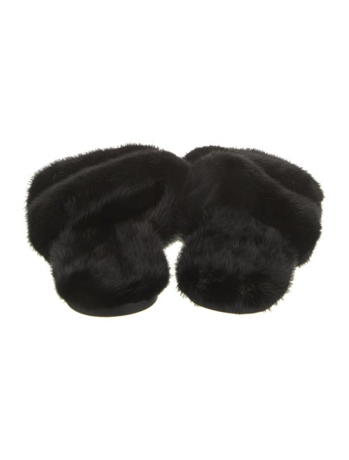 Saint Laurent Fur Slides