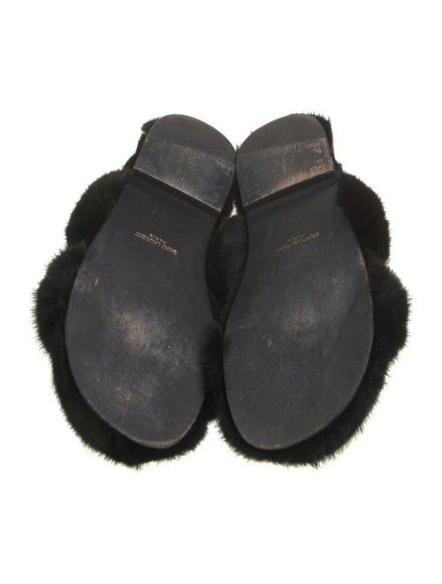 Saint Laurent Fur Slides