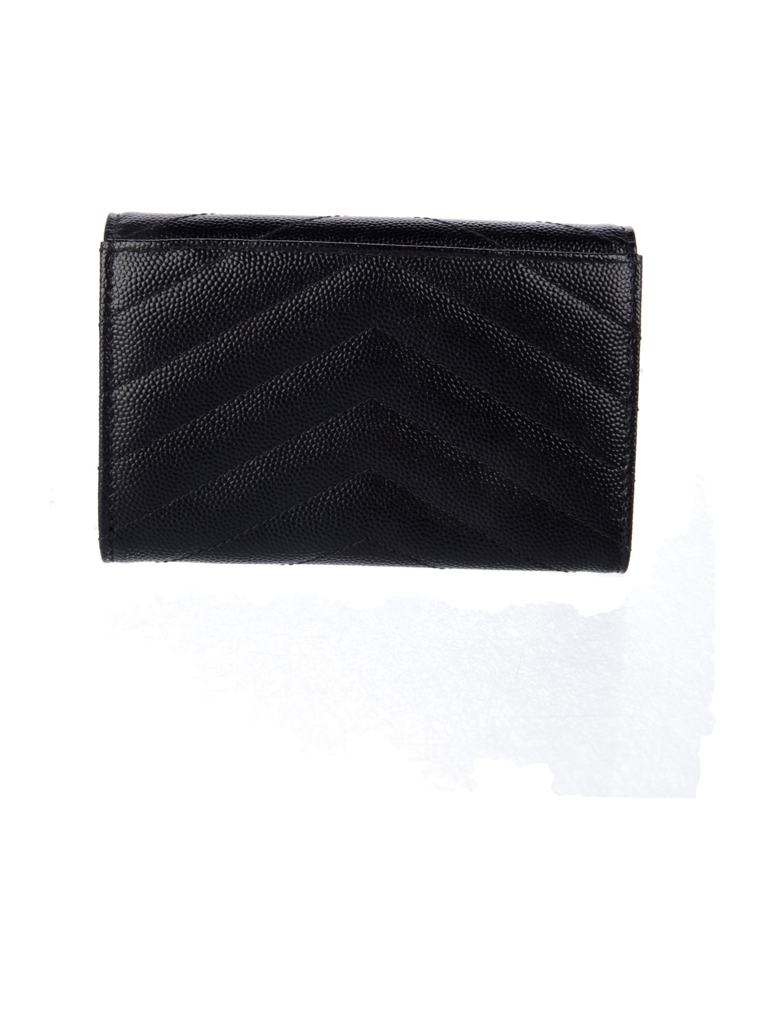 Saint Laurent 2020 Signature Logo Compact Wallet w/ Tags