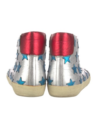 Saint Laurent Leather Printed Sneakers