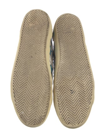 Saint Laurent Leather Printed Sneakers