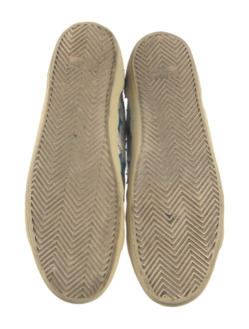 Saint Laurent Leather Printed Sneakers