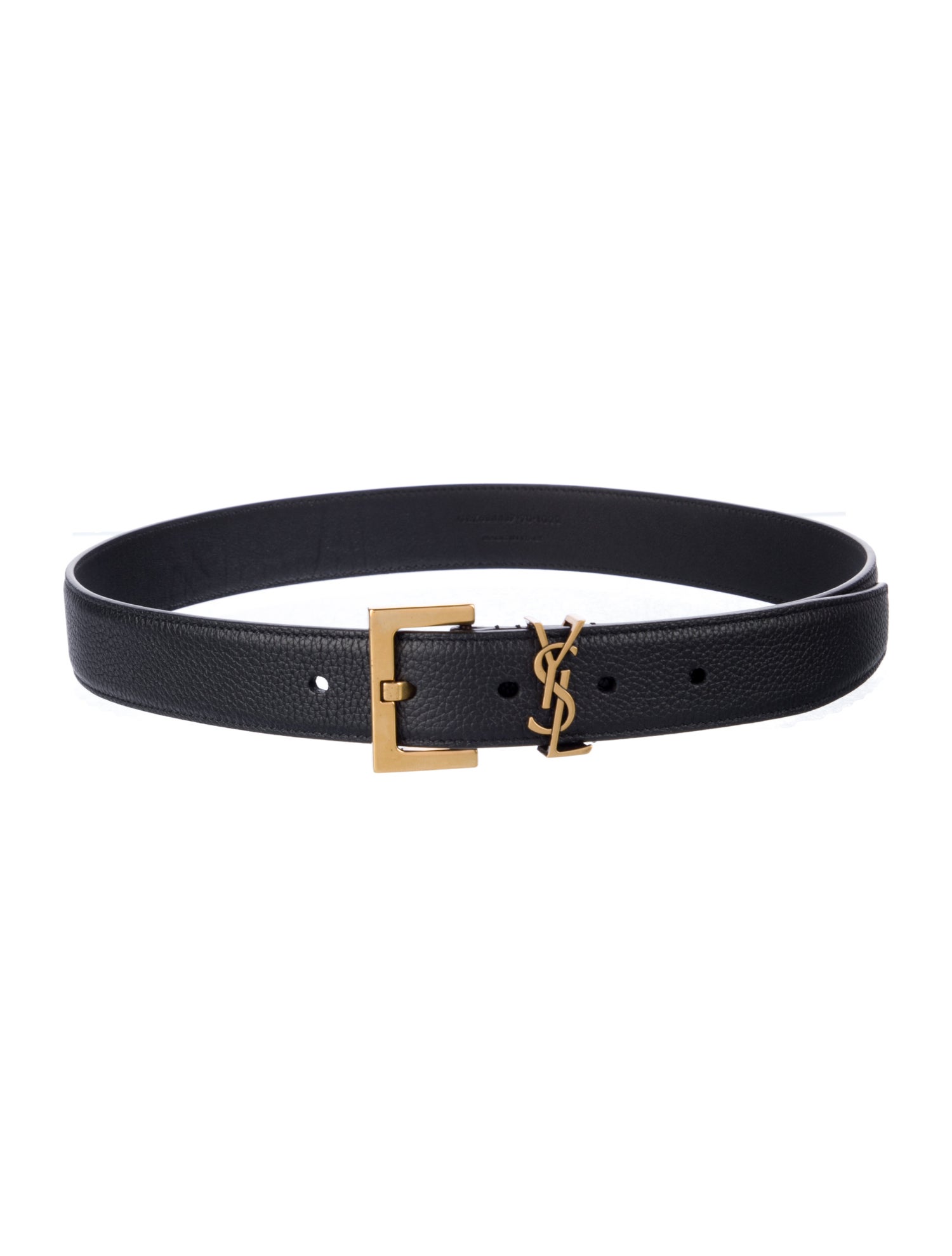 Saint Laurent Skinny Leather Belt