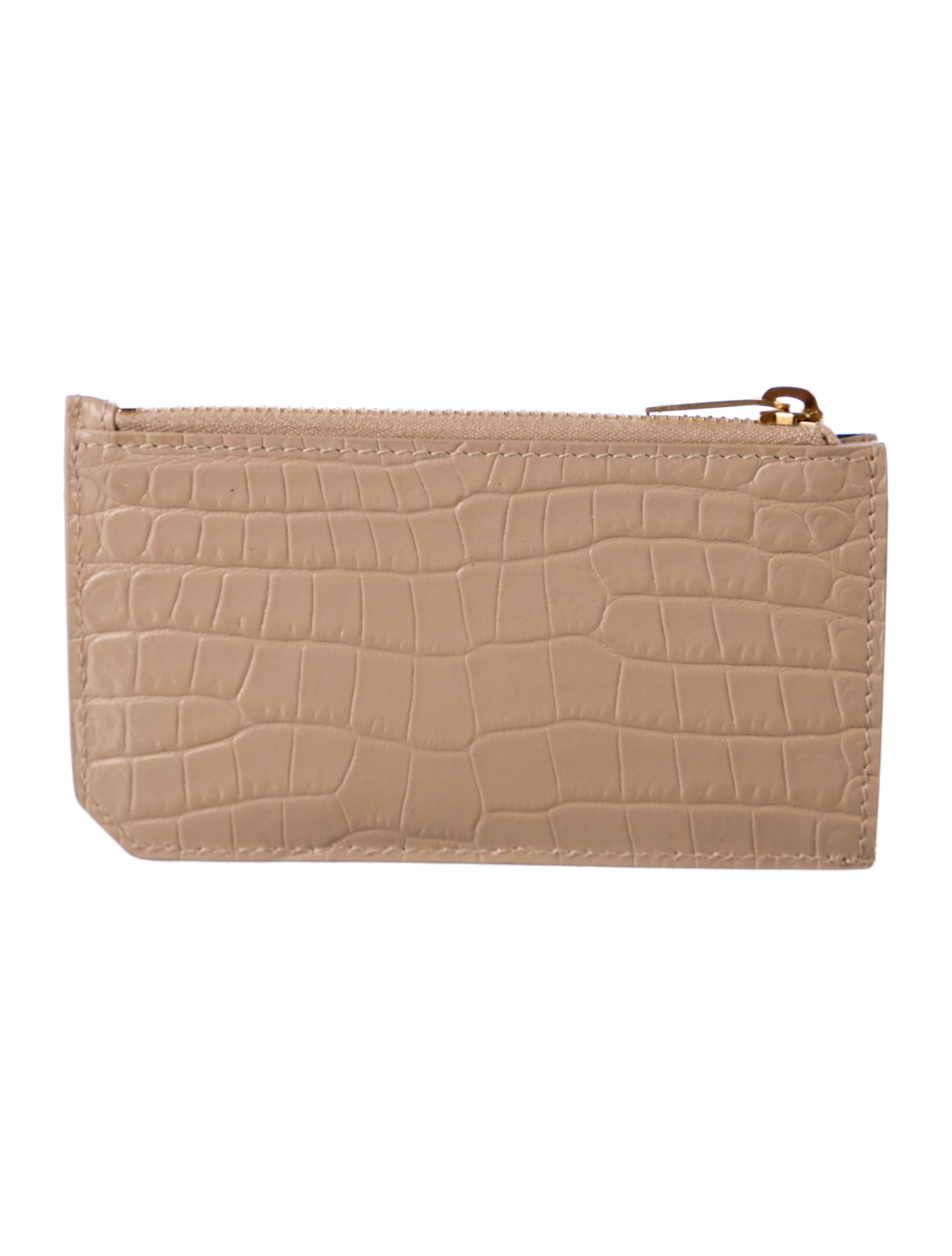 Saint Laurent Fragment Embossed Leather Wallet