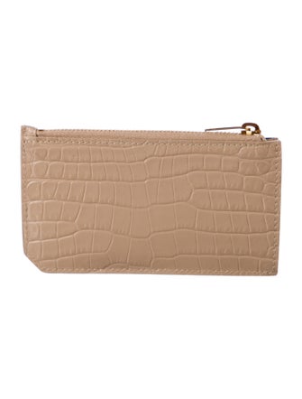 Saint Laurent Fragment Embossed Leather Wallet