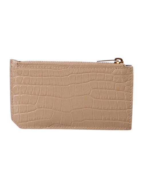 Saint Laurent Fragment Embossed Leather Wallet