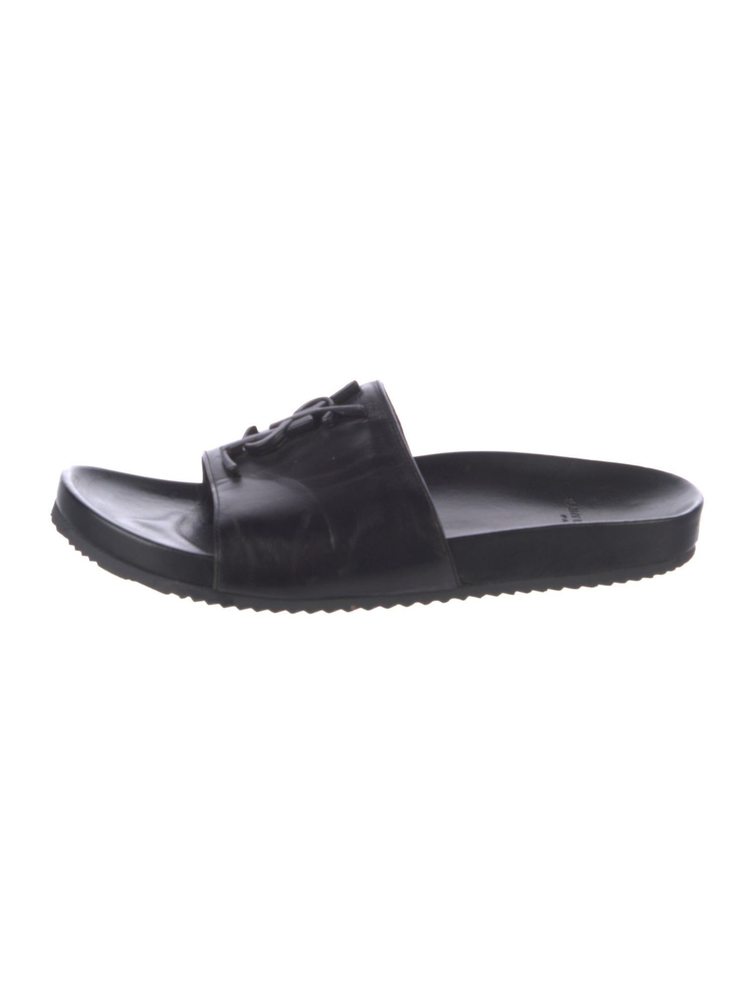 Saint Laurent Leather Slides