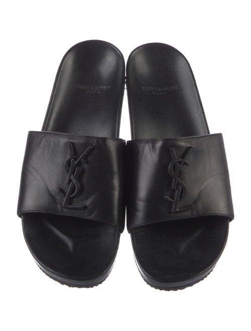 Saint Laurent Leather Slides