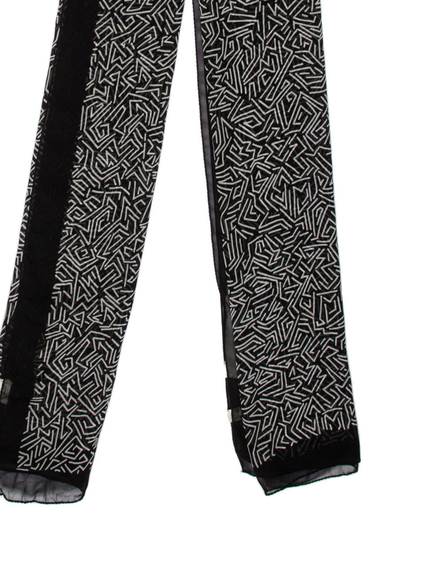 Saint Laurent Silk Printed Scarf