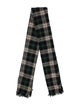 Saint Laurent Cashmere Plaid Print Scarf