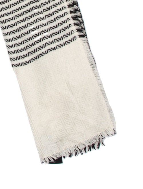 Saint Laurent Cashmere Striped Scarf