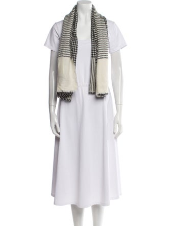 Saint Laurent Cashmere Striped Scarf