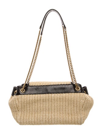 Saint Laurent Raffia Raffia Nolita Chain Bag Small