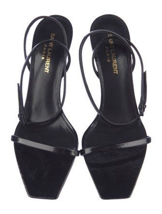 Saint Laurent Patent Leather Sandals