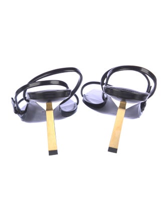 Saint Laurent Patent Leather Sandals