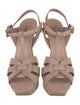 Saint Laurent Leather T-Strap Sandals