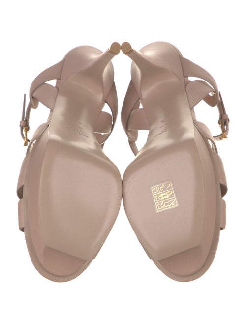 Saint Laurent Leather T-Strap Sandals