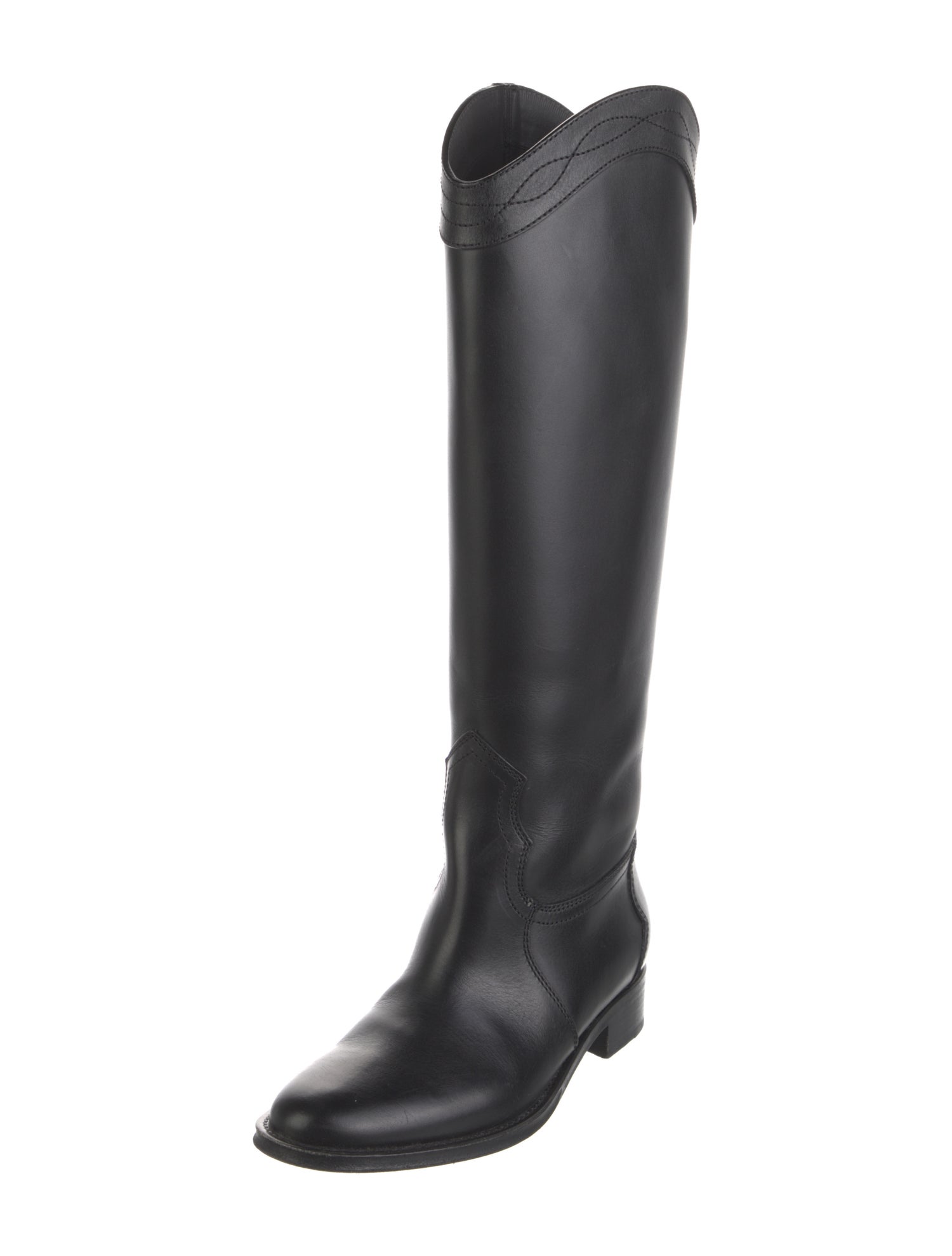 Saint Laurent Leather Riding Boots