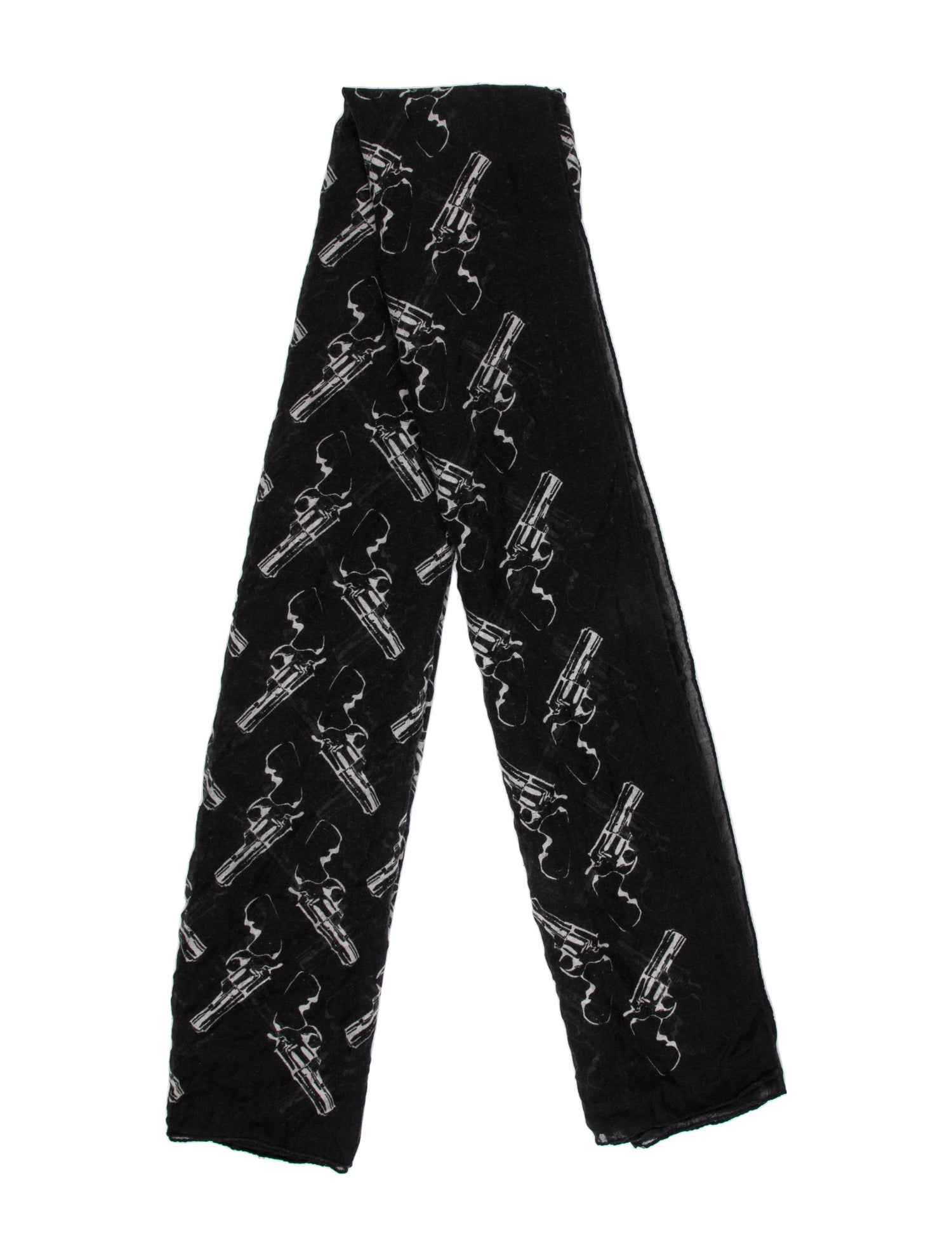 Saint Laurent Cashmere Floral Print Scarf