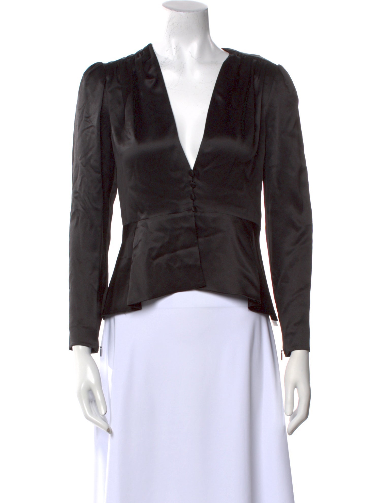 Saint Laurent 2023 Silk Crop Top w/ Tags