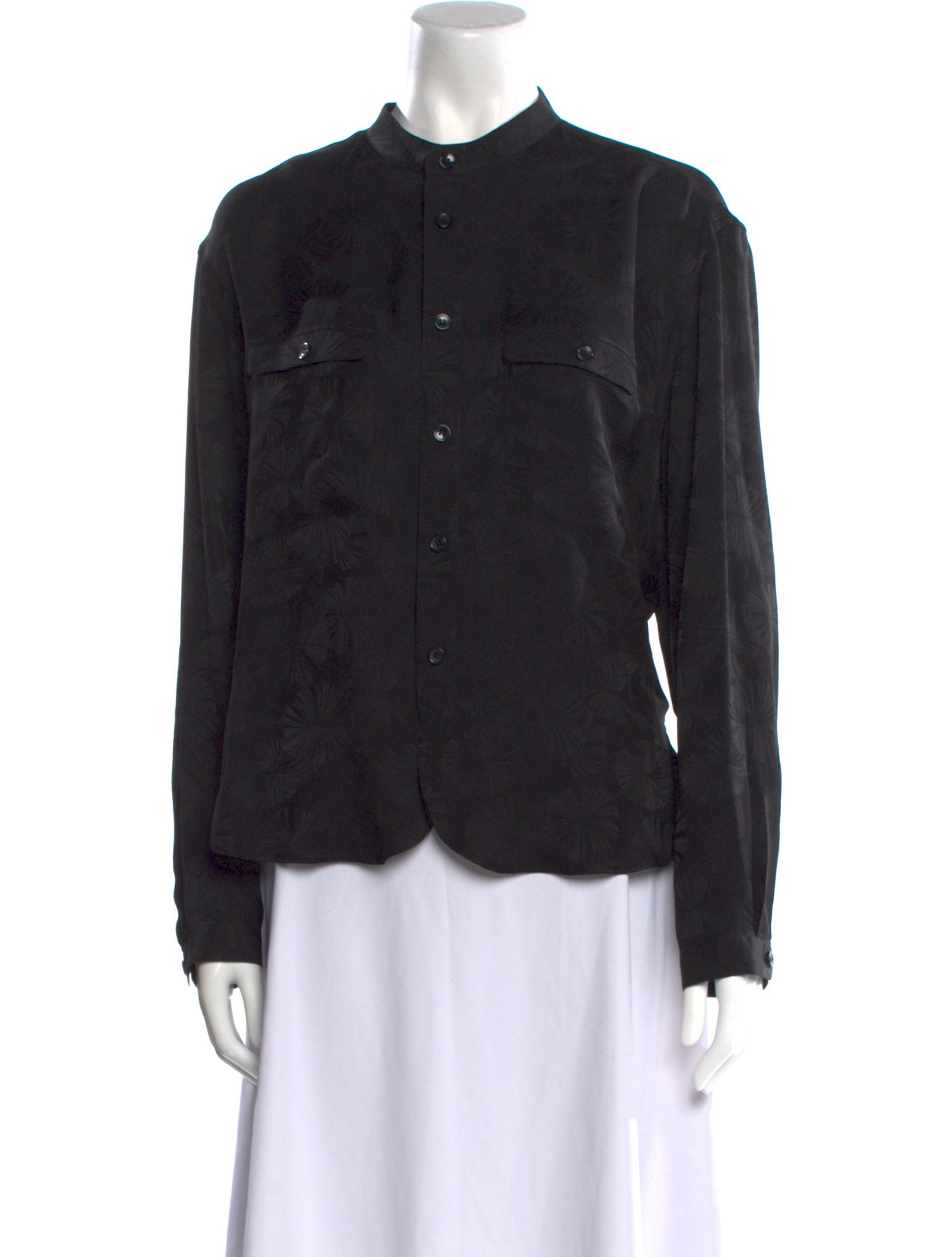 Saint Laurent 2021 Silk Button-Up Top