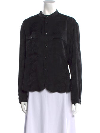 Saint Laurent 2021 Silk Button-Up Top