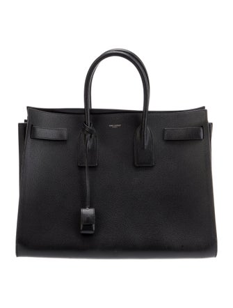 Saint Laurent Leather Sac De Jour Large