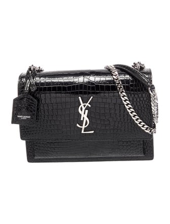 Saint Laurent Embossed Leather Sunset Medium