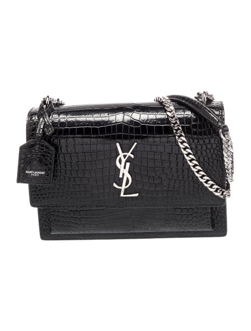 Saint Laurent Embossed Leather Sunset Medium