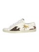 Saint Laurent Leather Animal Print Sneakers