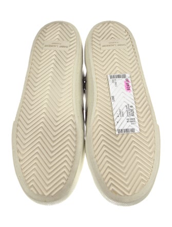 Saint Laurent Leather Animal Print Sneakers