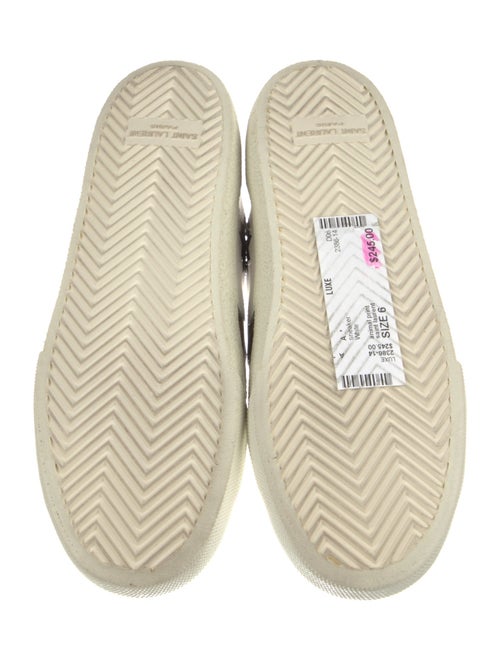 Saint Laurent Leather Animal Print Sneakers