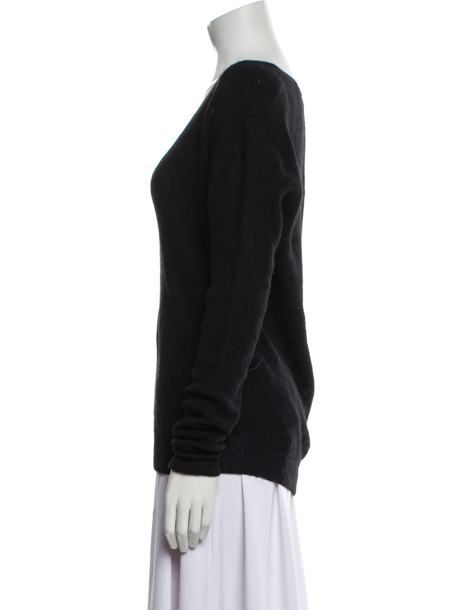 Saint Laurent Alpaca V-Neck Sweater w/ Tags