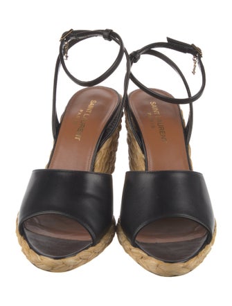 Saint Laurent Leather Espadrilles