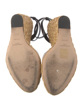 Saint Laurent Leather Espadrilles