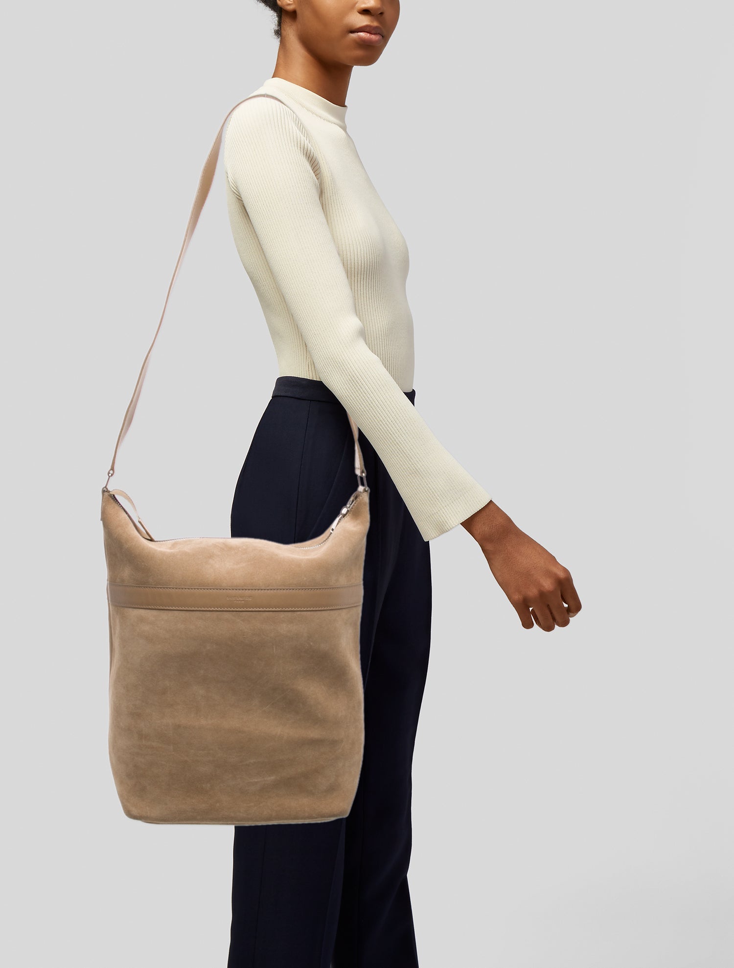 Saint Laurent Suede Bucket Bag Vintage