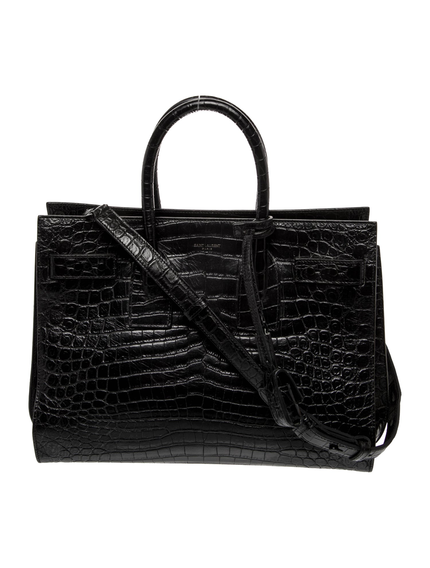 Saint Laurent Embossed Leather Sac De Jour