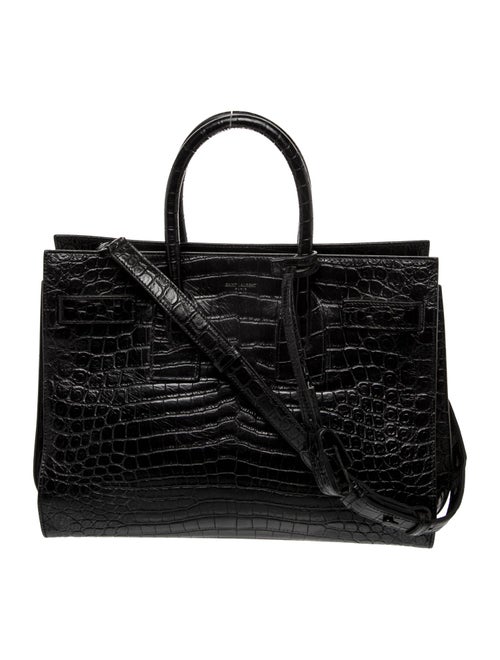 Saint Laurent Embossed Leather Sac De Jour