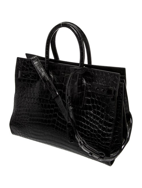 Saint Laurent Embossed Leather Sac De Jour