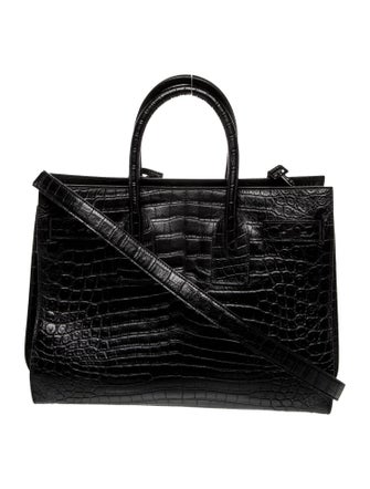 Saint Laurent Embossed Leather Sac De Jour
