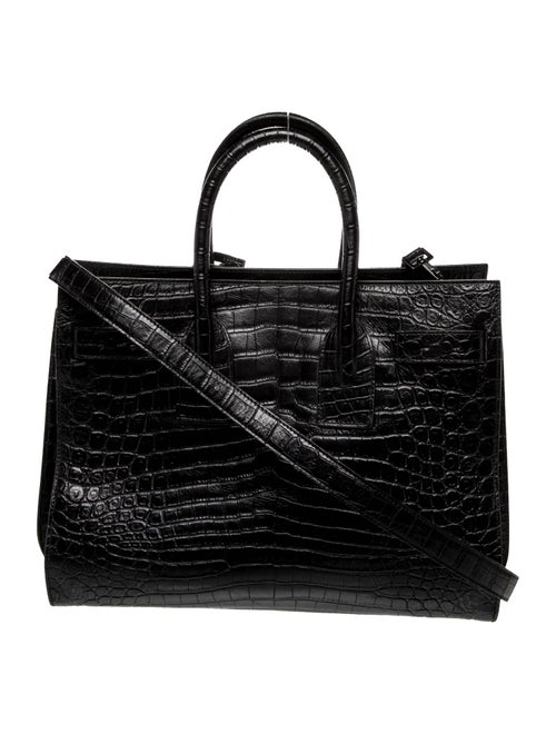 Saint Laurent Embossed Leather Sac De Jour