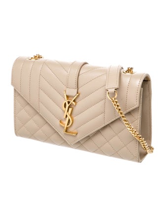 Saint Laurent Leather Envelope Small