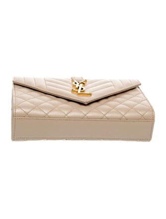 Saint Laurent Leather Envelope Small