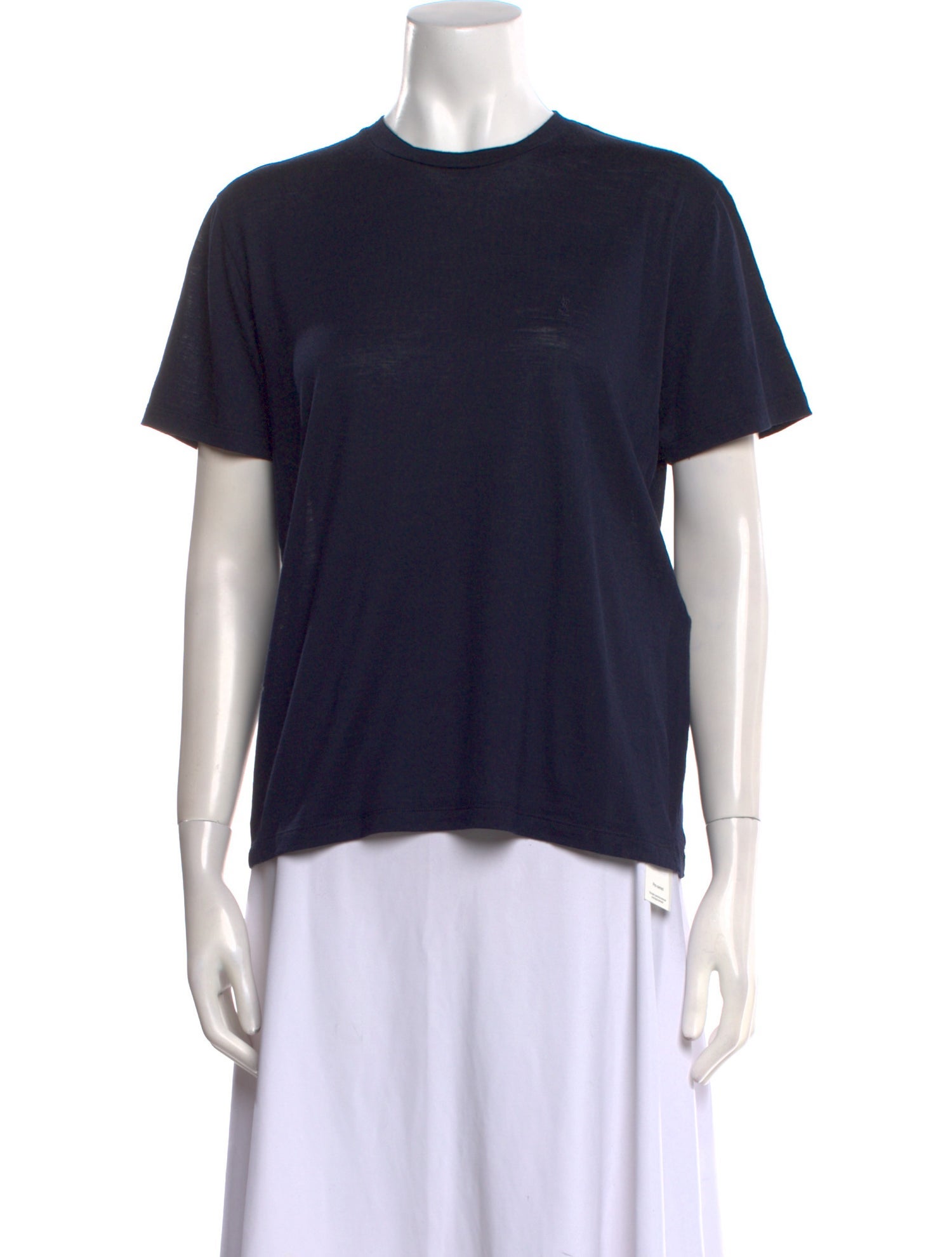 Saint Laurent Wool Crew Neck T-Shirt