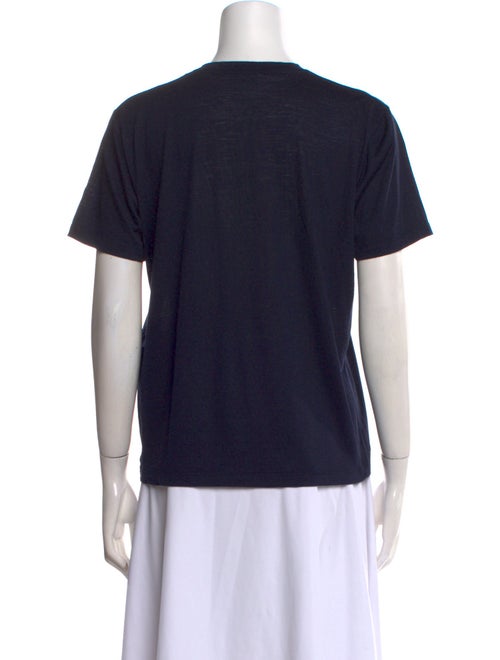 Saint Laurent Wool Crew Neck T-Shirt