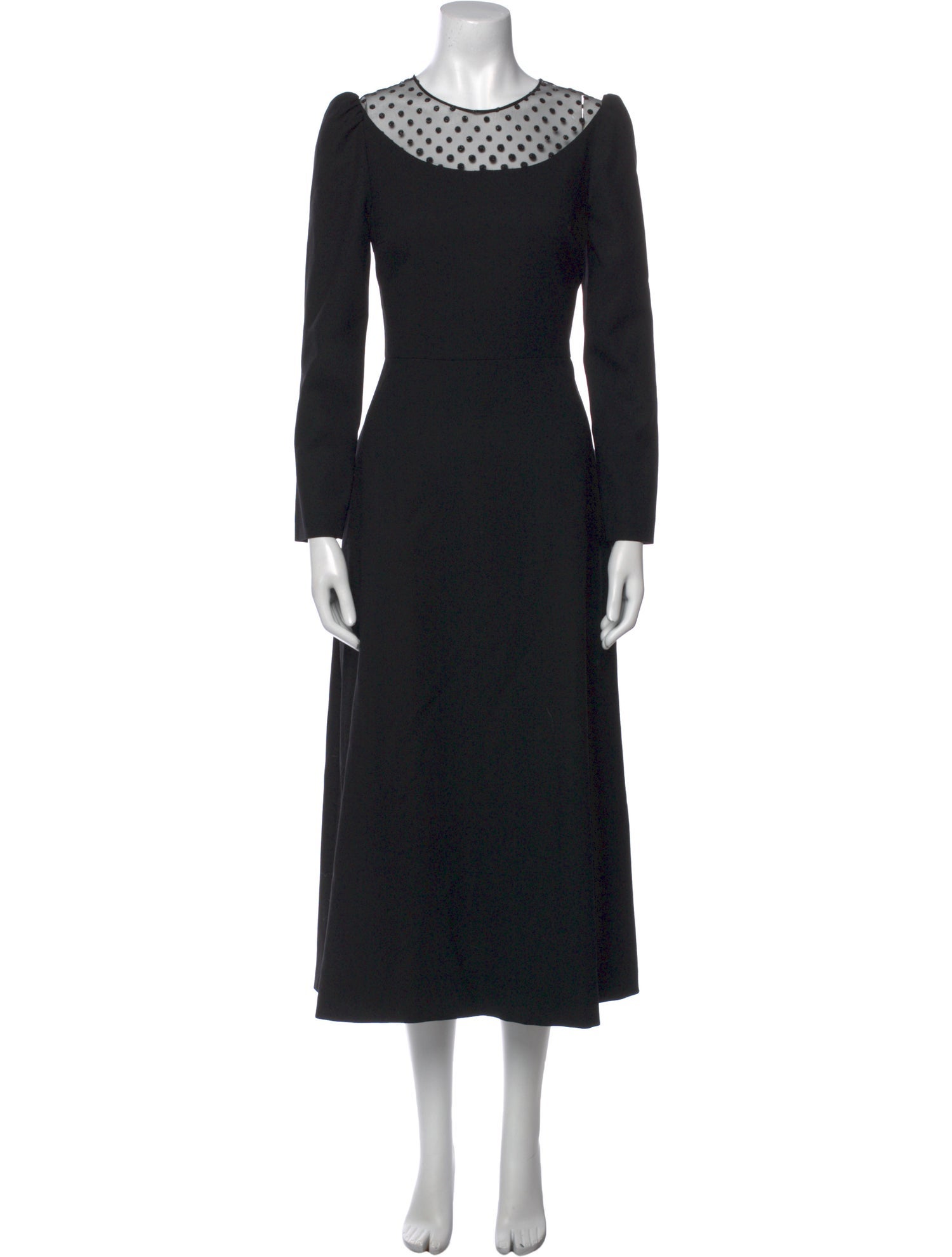 Saint Laurent Wool Long Dress