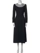 Saint Laurent Wool Long Dress