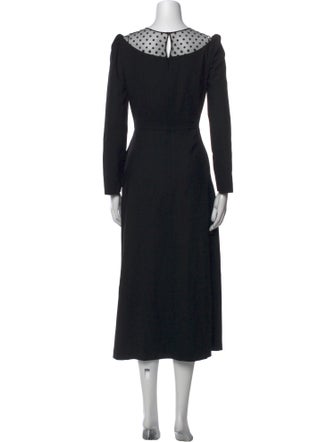 Saint Laurent Wool Long Dress