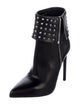Saint Laurent Spike Accents Leather Boots