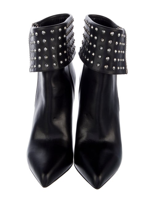 Saint Laurent Spike Accents Leather Boots